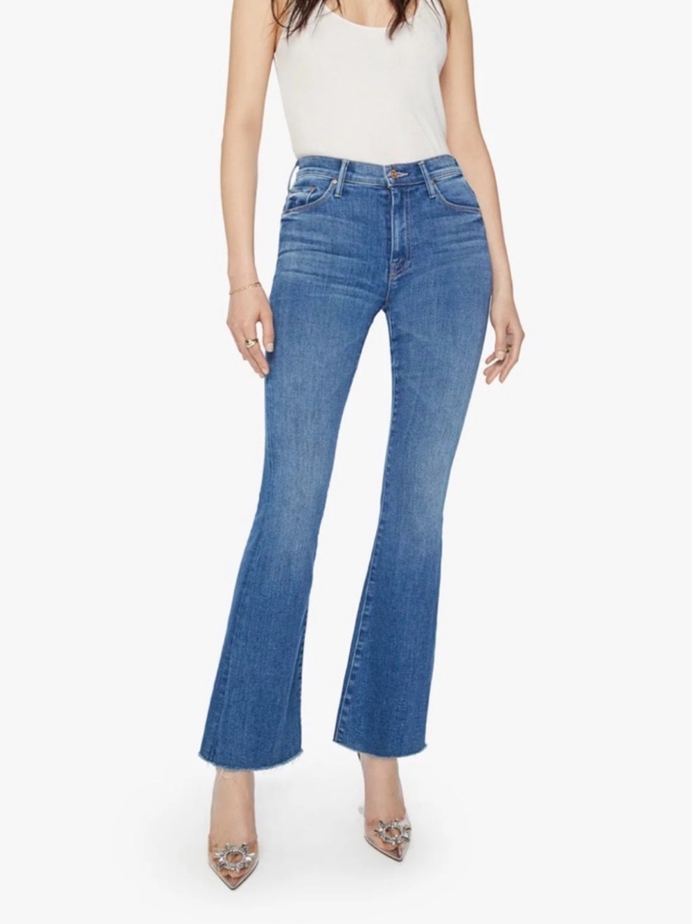 Mother Denim The Weekender Fray Groovy Kind of Love size 31